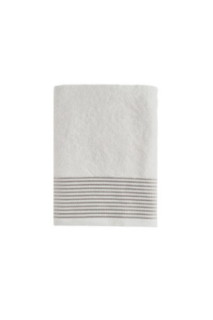 Drap de bain décoratif Terrin Blanc 70 x 130 cm