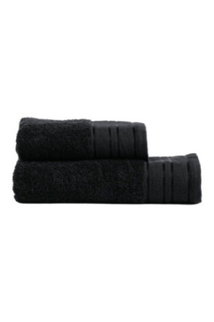 Serviette de bain Mauricio Noir 70 x 130 cm