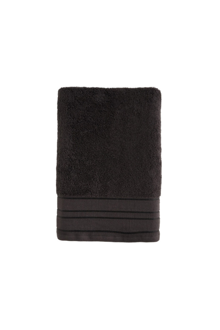 Serviette de bain Mauricio Noir 70 x 130 cm