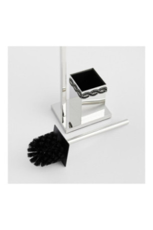 Porte-brosse WC Simply New Argent Foncé 38.5x30.5x68 cm