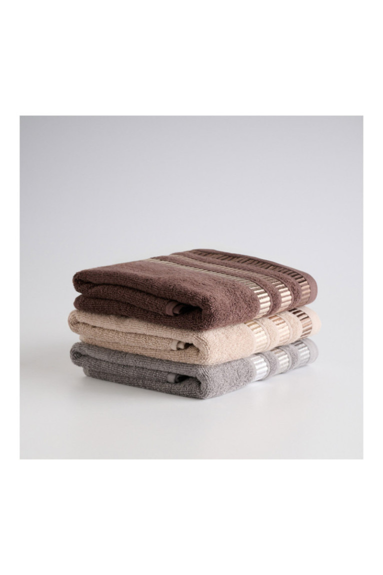 Serviette de bain Alicante Gris 50 x 90 cm