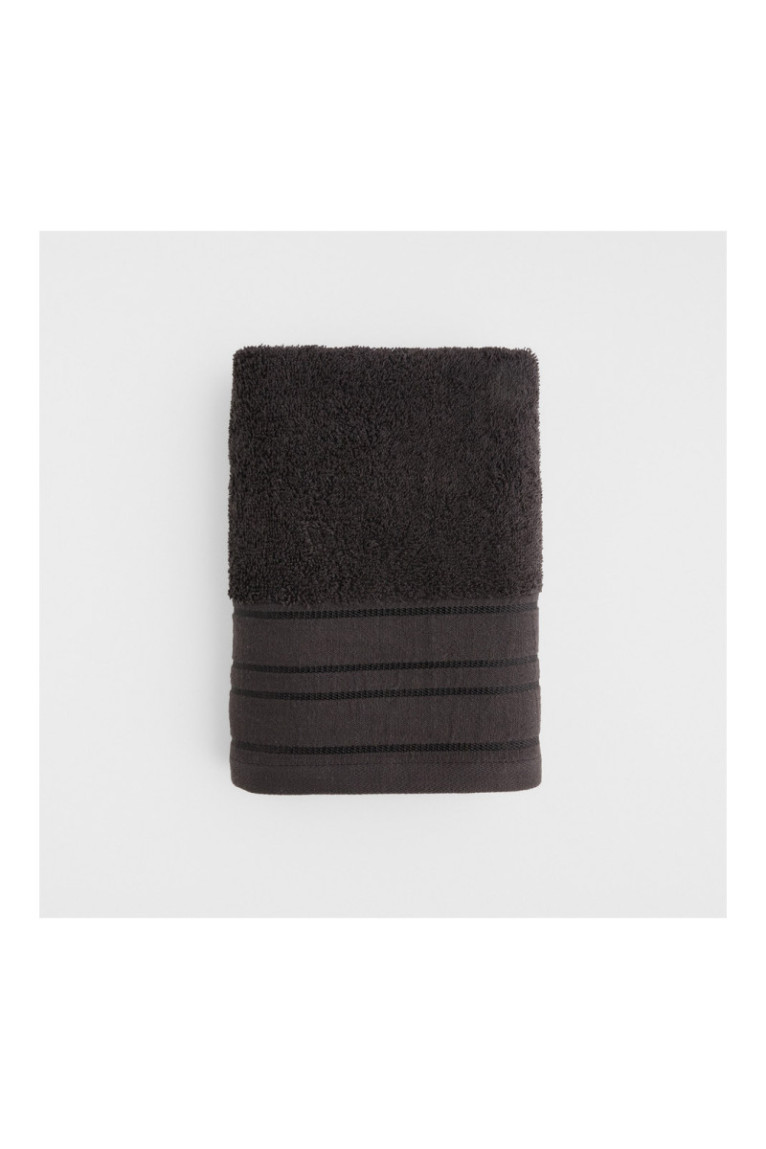 Serviette de bain Mauricio Noir 50 x 90 cm