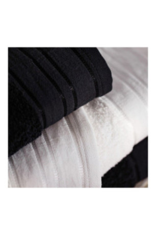 Serviette de bain Mauricio Noir 50 x 90 cm