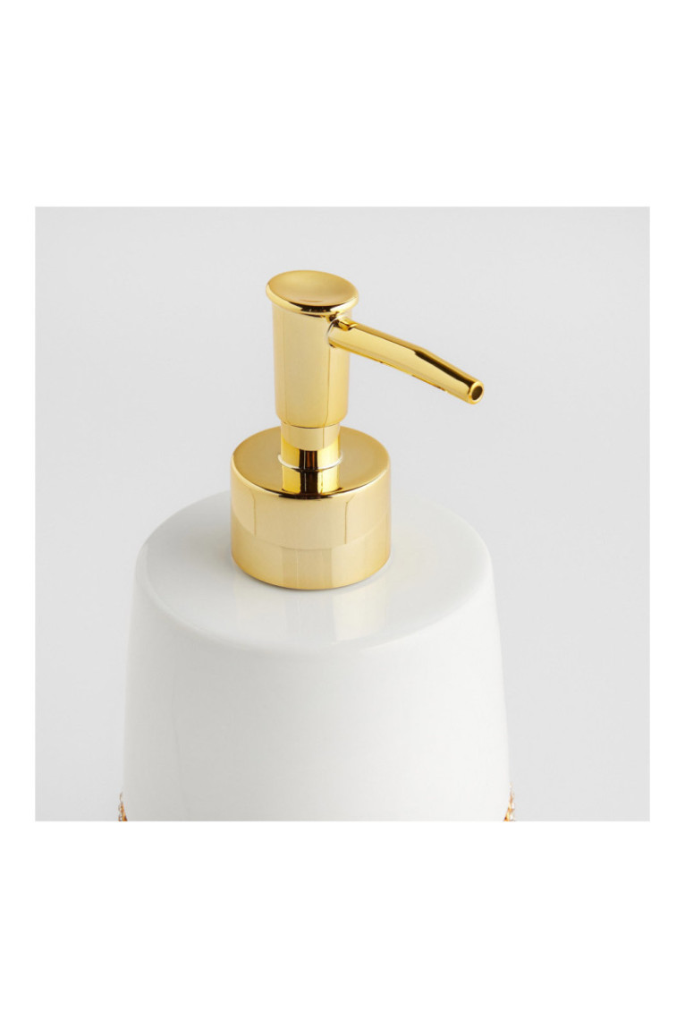 Distributeur de savon Glamtis Blanc 9.5 x 16.5 cm