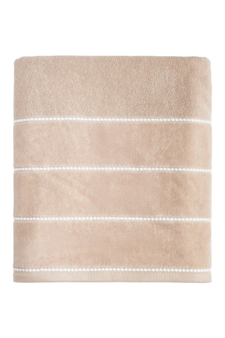 Drap de bain Velly Beige clair 90 x 140 cm