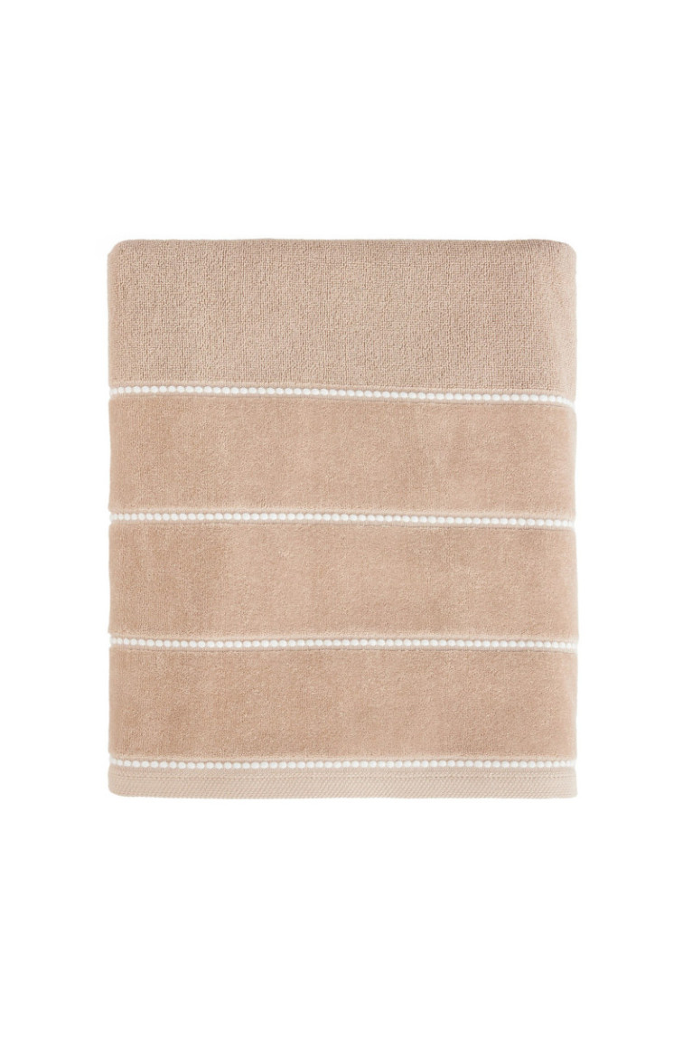 Drap de bain Velly Beige clair 90 x 140 cm