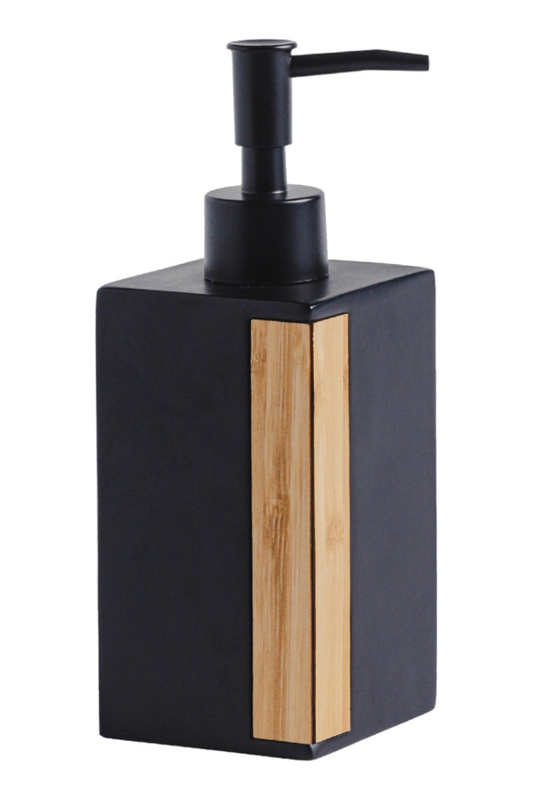 Distributeur de savon Foyerwood Noir 7x18 cm