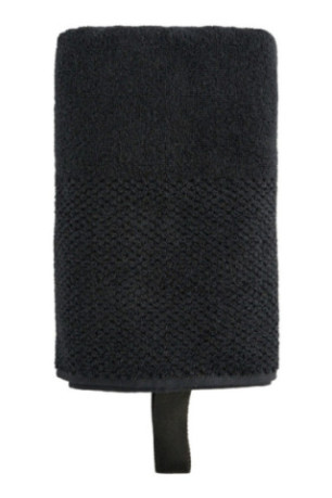 Serviette de toilette STRIPPO Noir 50 x 90 cm