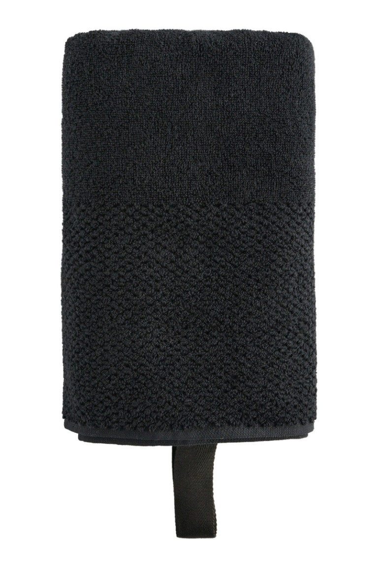 Serviette de toilette STRIPPO Noir 50 x 90 cm