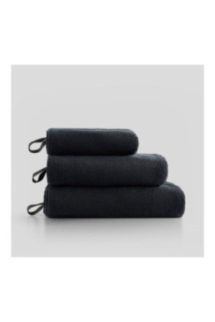 Serviette de toilette STRIPPO Noir 50 x 90 cm