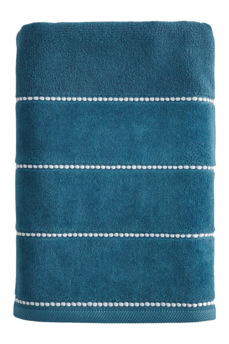 Serviette de bain Velly Turquoise foncé 70 x 130 cm