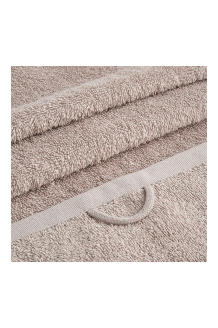 Serviette de toilette décorative Makrino Gris clair 50 x 90 cm