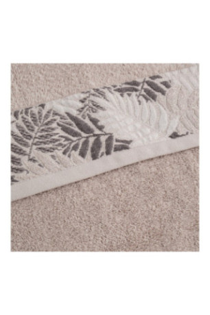 Serviette de toilette décorative Makrino Gris clair 50 x 90 cm