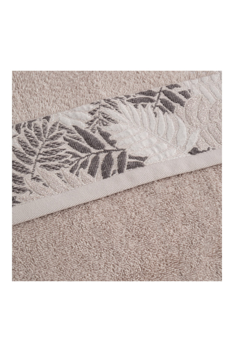 Serviette de toilette décorative Makrino Gris clair 50 x 90 cm