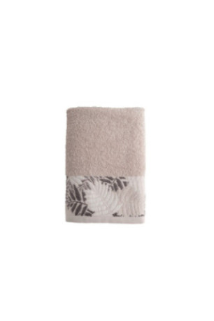 Serviette de toilette décorative Makrino Gris clair 50 x 90 cm