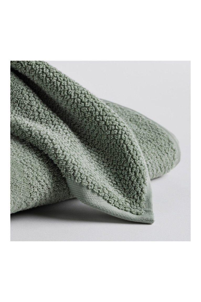 Serviette de bain STRIPPO Vert 50 x 90 cm