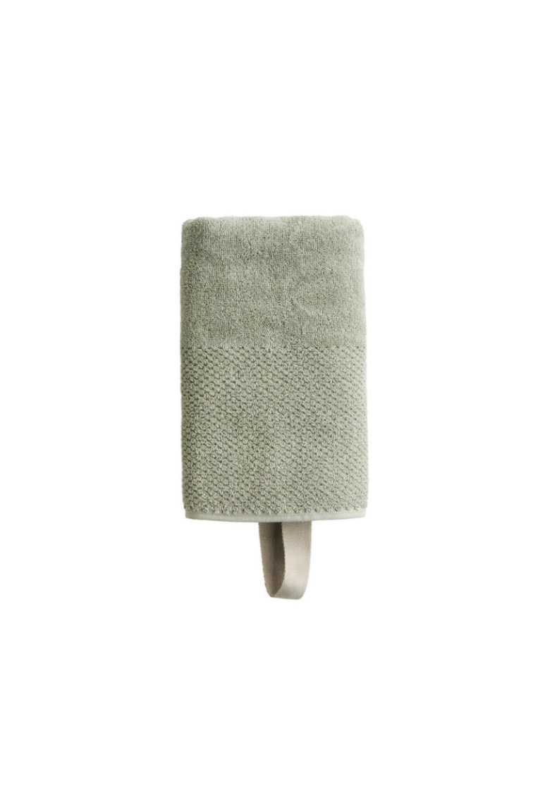 Serviette de bain STRIPPO Vert 50 x 90 cm