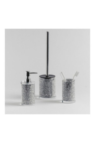 Brosse WC SHINOSO Argent 9.5 x 38 cm
