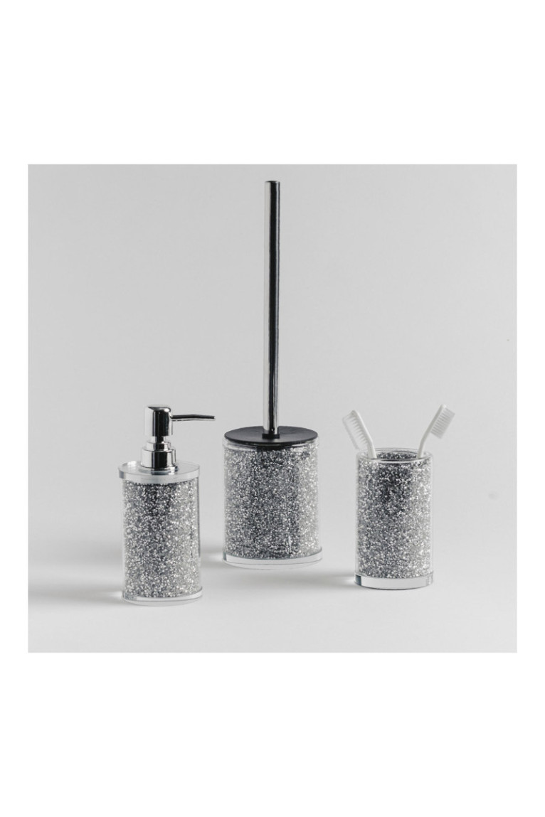 Brosse WC SHINOSO Argent 9.5 x 38 cm