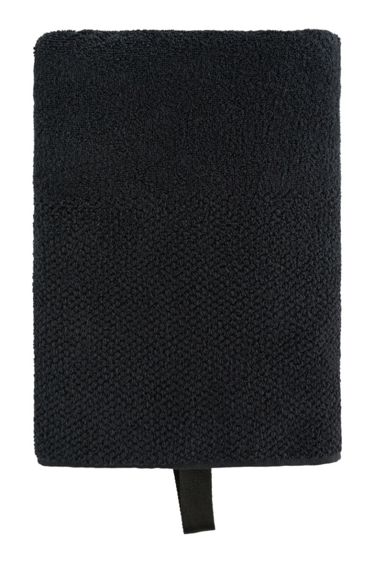 Serviette de bain Strippo Noir 70 x 130 cm