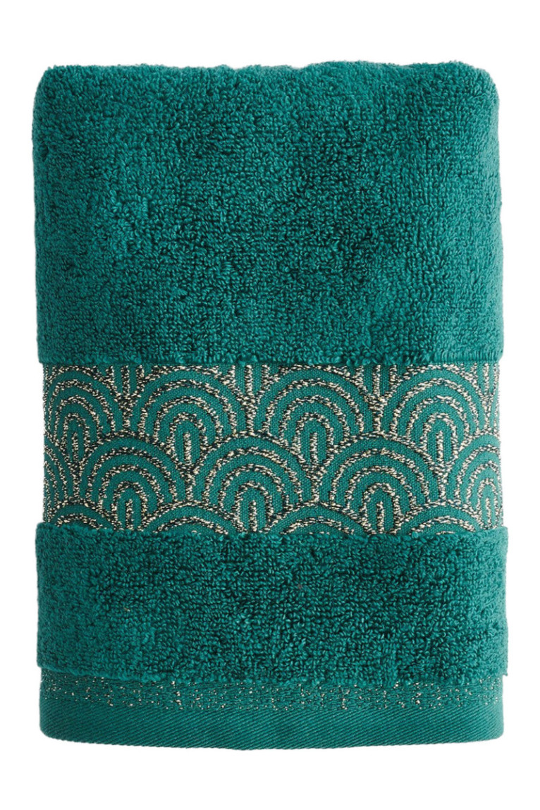 Serviette de bain Rapello Vert foncé 50 x 90 cm