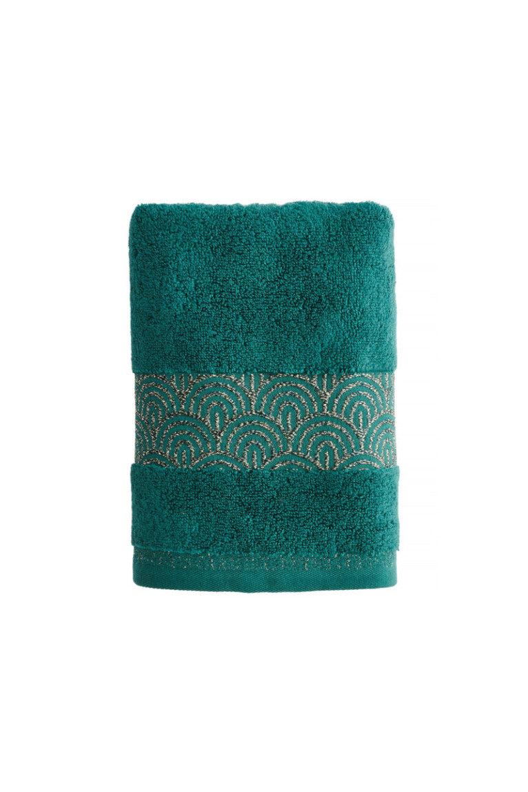 Serviette de bain Rapello Vert foncé 50 x 90 cm