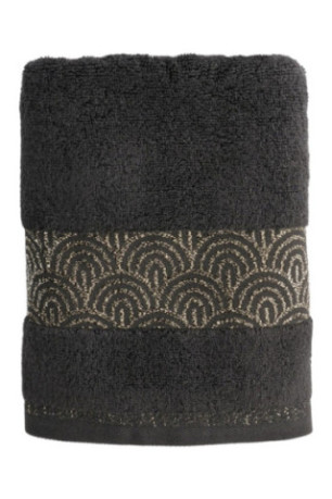 Serviette de bain Rapello Noir 50 x 90 cm
