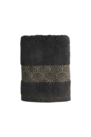 Serviette de bain Rapello Noir 50 x 90 cm