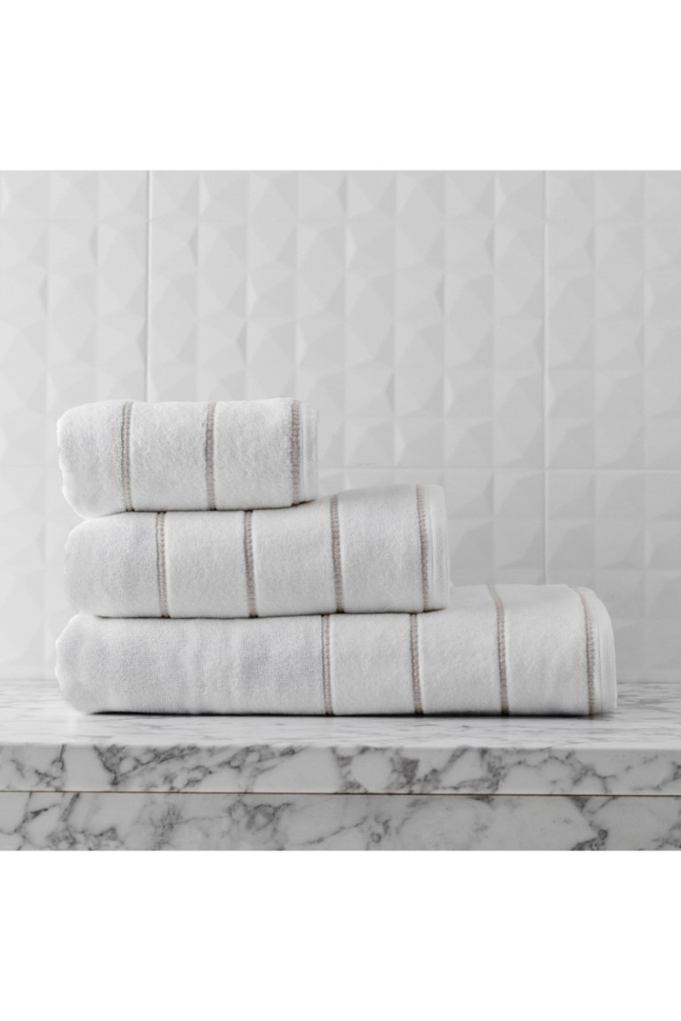 Serviette de bain Velly Blanche 50 x 90 cm