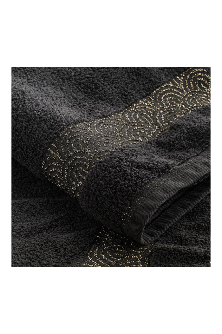 Drap de bain Rapello Noir 70 x 130 cm