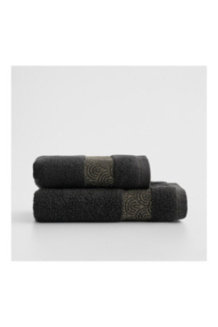 Drap de bain Rapello Noir 70 x 130 cm