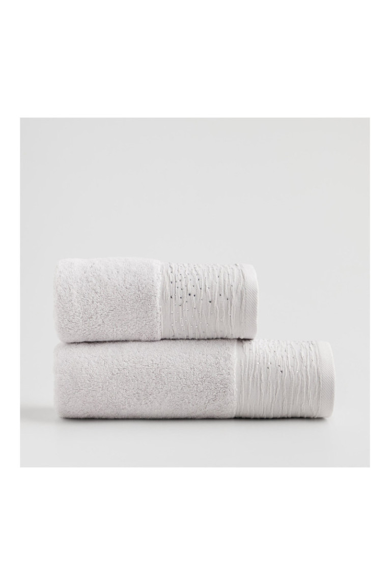 Serviette de bain Cristales Grise 50x90 cm