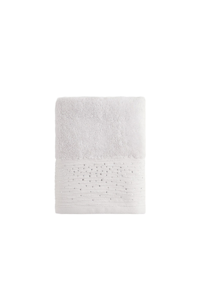 Serviette de bain Cristales Grise 50x90 cm