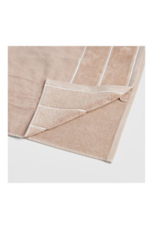 Serviette de bain Velly Beige clair 50 x 90 cm