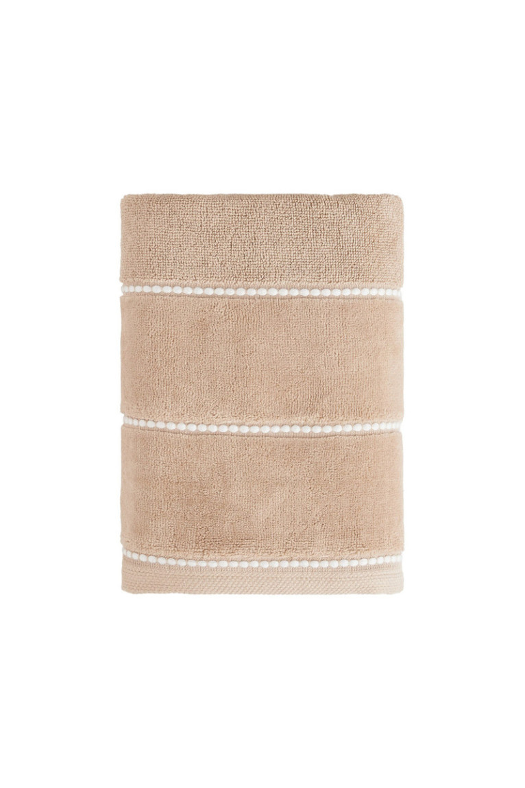 Serviette de bain Velly Beige clair 50 x 90 cm