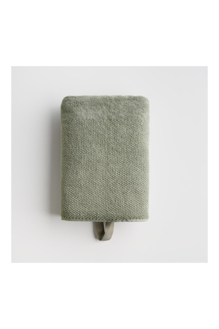 Drap de bain Strippo Vert 100 x 140 cm