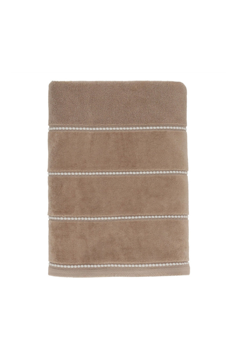Serviette de bain Velly Beige clair 70 x 130 cm