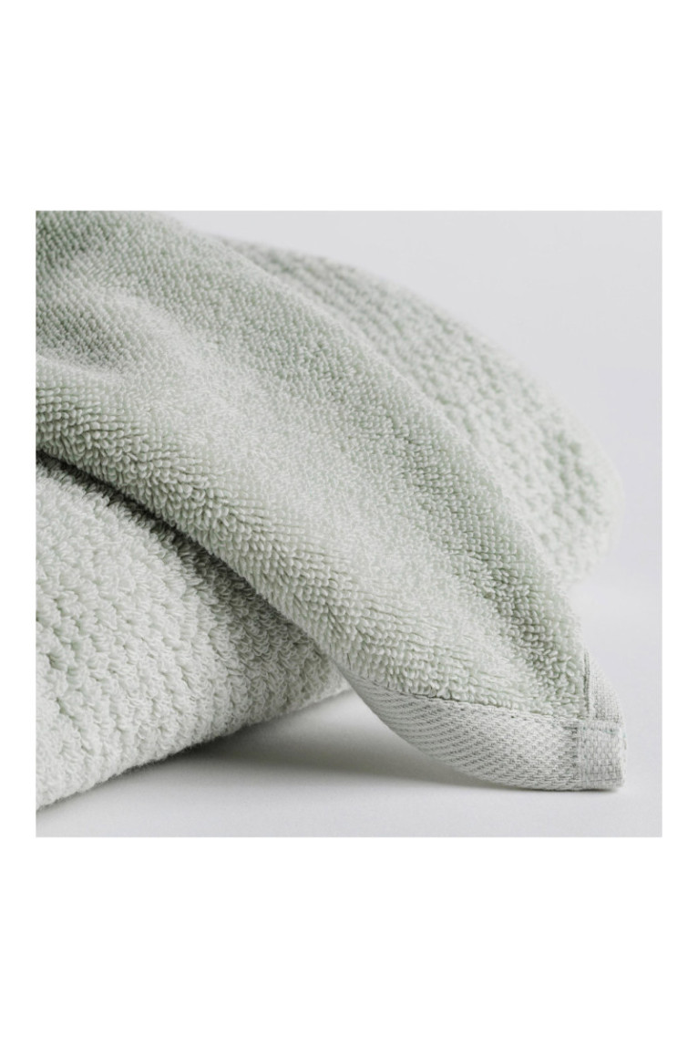Serviette de bain Strippo Vert clair 50 x 90 cm