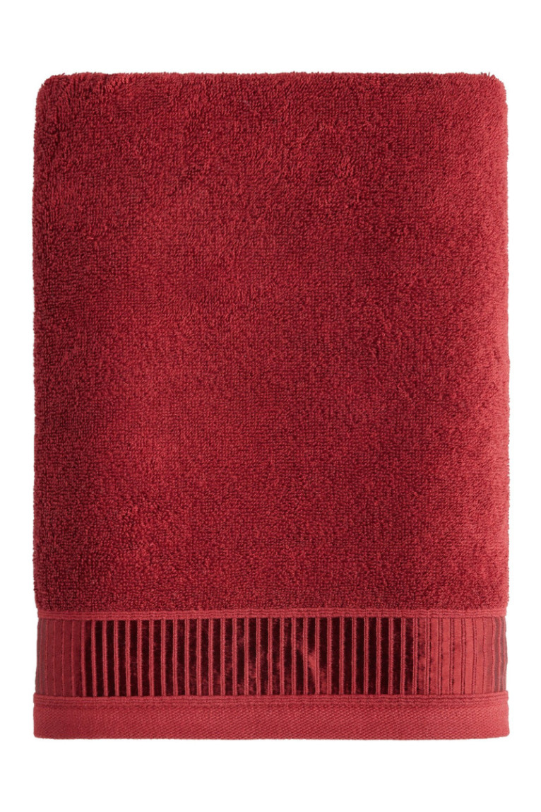Serviette de bain Alicanty Rouge 70 x 130 cm