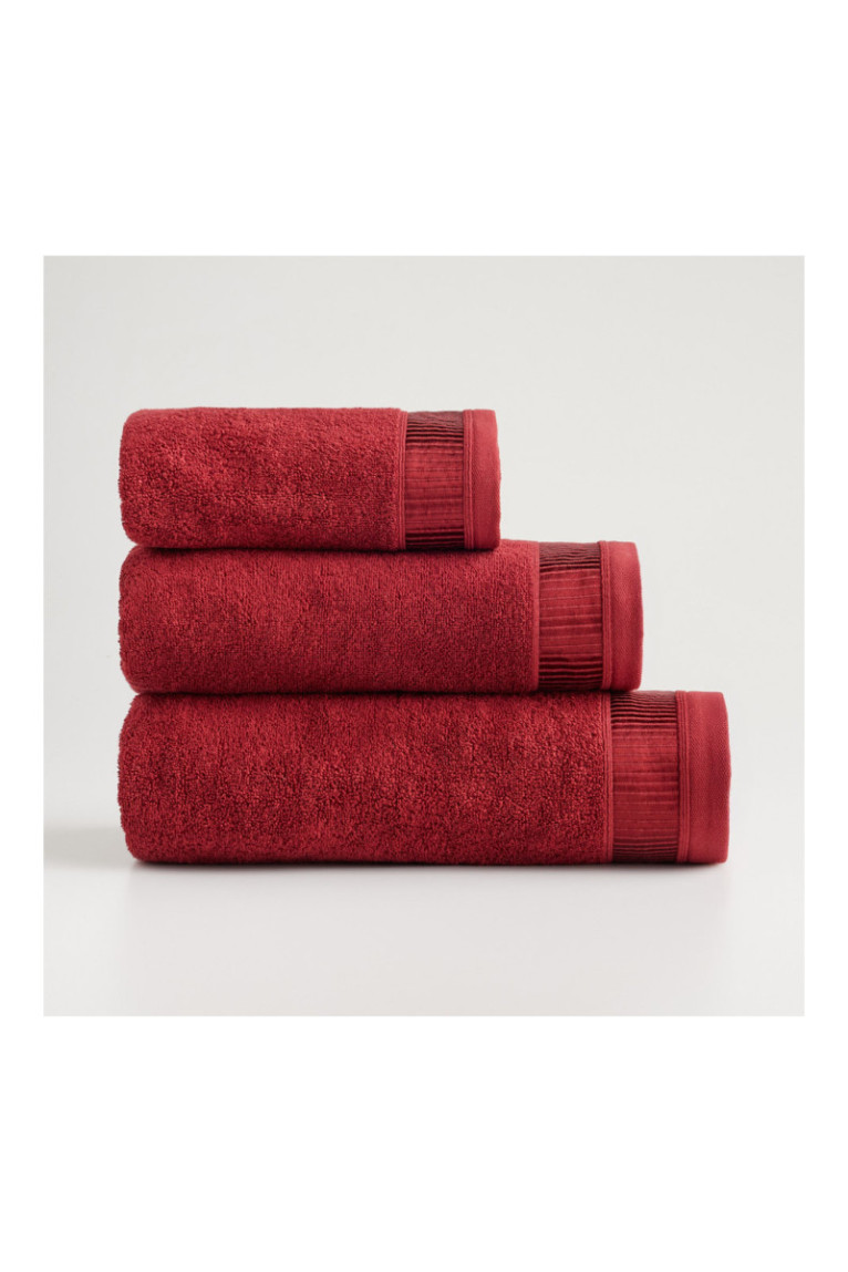 Serviette de bain Alicanty Rouge 70 x 130 cm