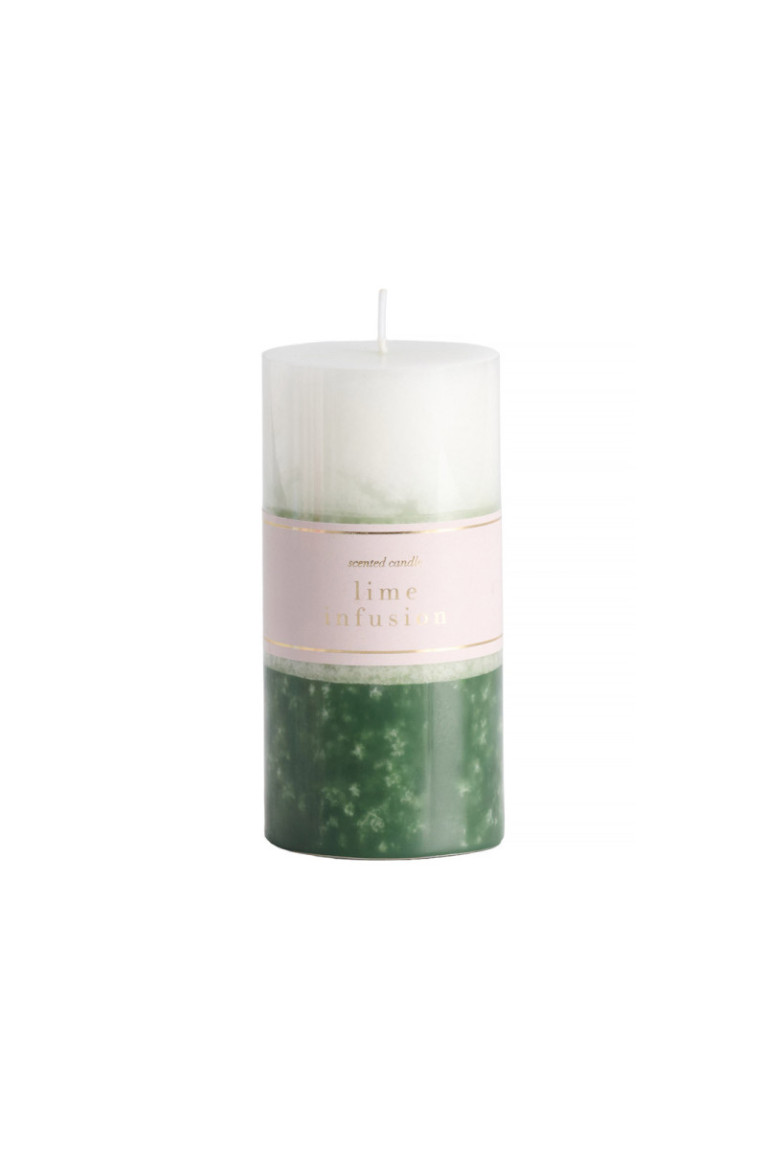 Bougie parfumée Shades Verte 7x7x14 cm