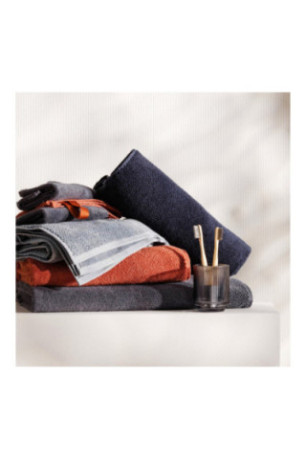 Serviette de bain Strippo Bleu clair 100 x 140 cm