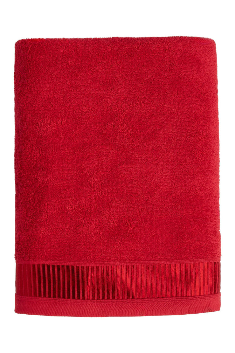 Drap de bain ALICANTY Rouge 70 x 130 cm