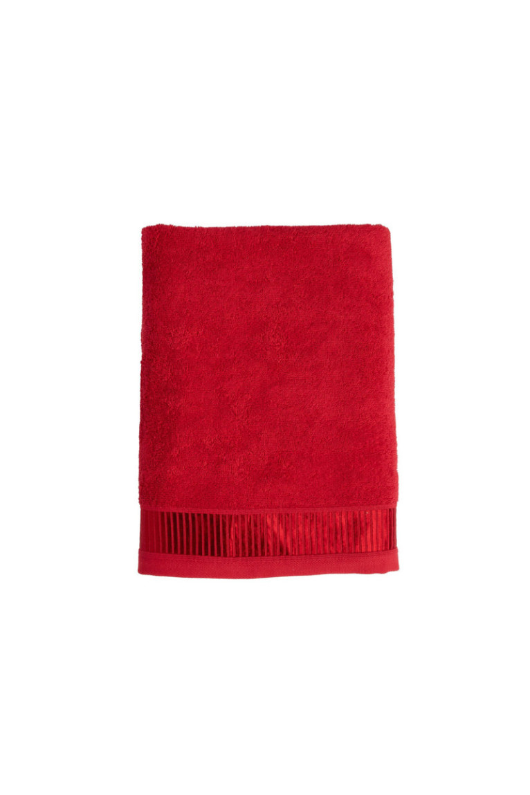 Drap de bain ALICANTY Rouge 70 x 130 cm