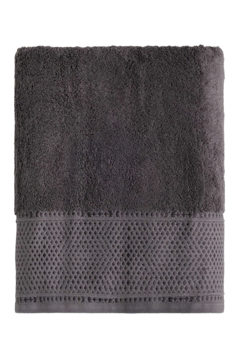 Serviette de bain DESTELLO Gris foncé 70 x 130 cm