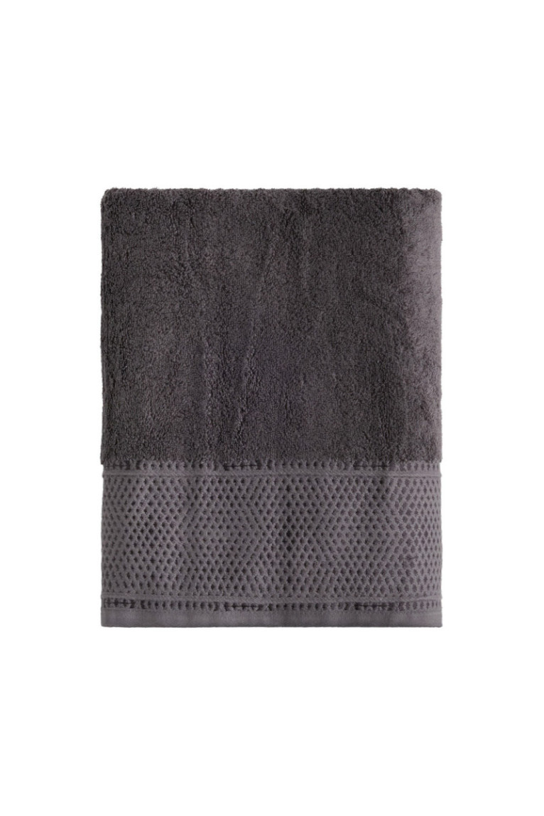 Serviette de bain DESTELLO Gris foncé 70 x 130 cm