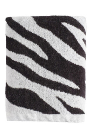 Serviette de bain Zebhra Noir 50 x 90 cm