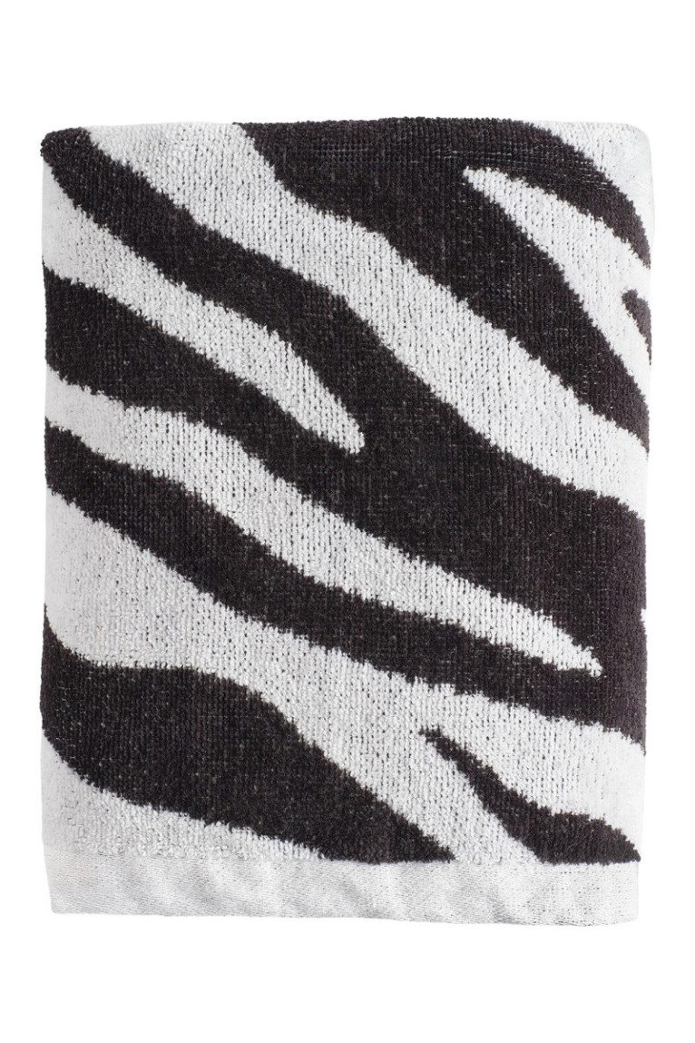 Serviette de bain Zebhra Noir 50 x 90 cm