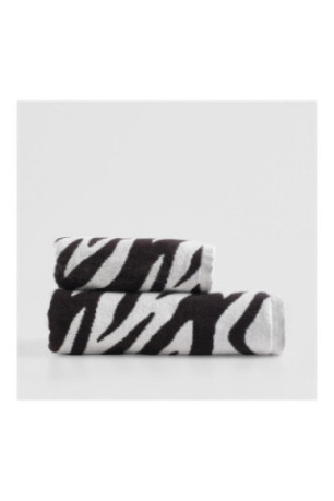 Serviette de bain Zebhra Noir 50 x 90 cm