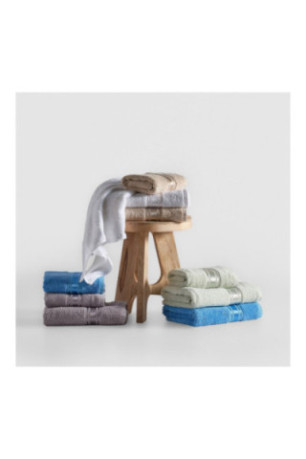 Serviette de bain Bambos Gris clair 50 x 90 cm